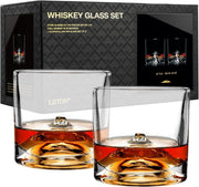 Mount Fuji Whiskey Glasses Set of 2 – 260ml Freeze-Chill Crystal Tumblers