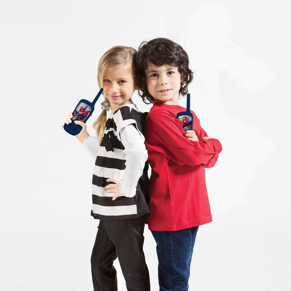 Kids Spider Walkie Talkies Belt Clip Outdoor Communication Toy Set