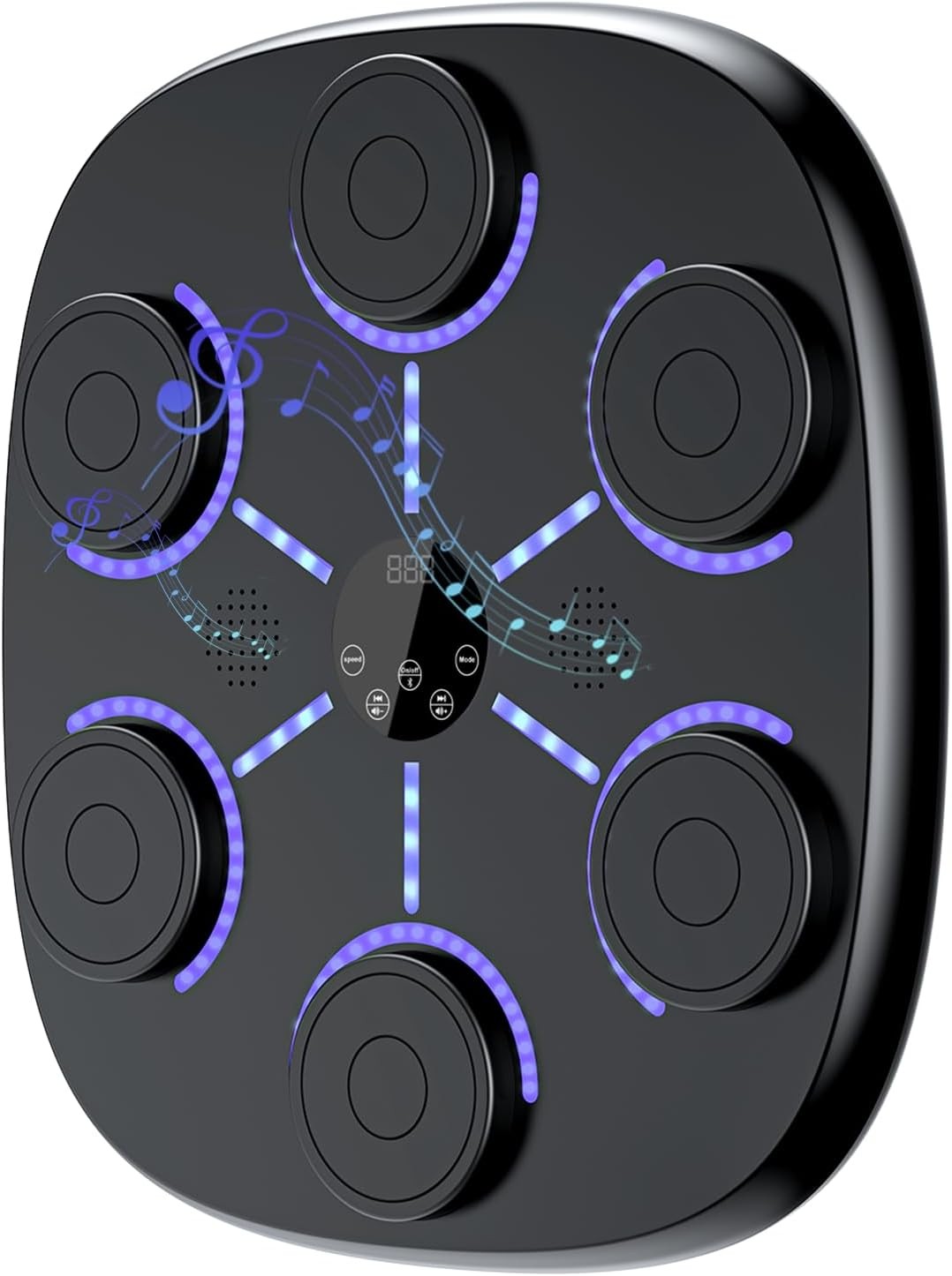 Music Boxing Machine Bluetooth LED Punch Pad Wall Mounted Home Fitness Trainer