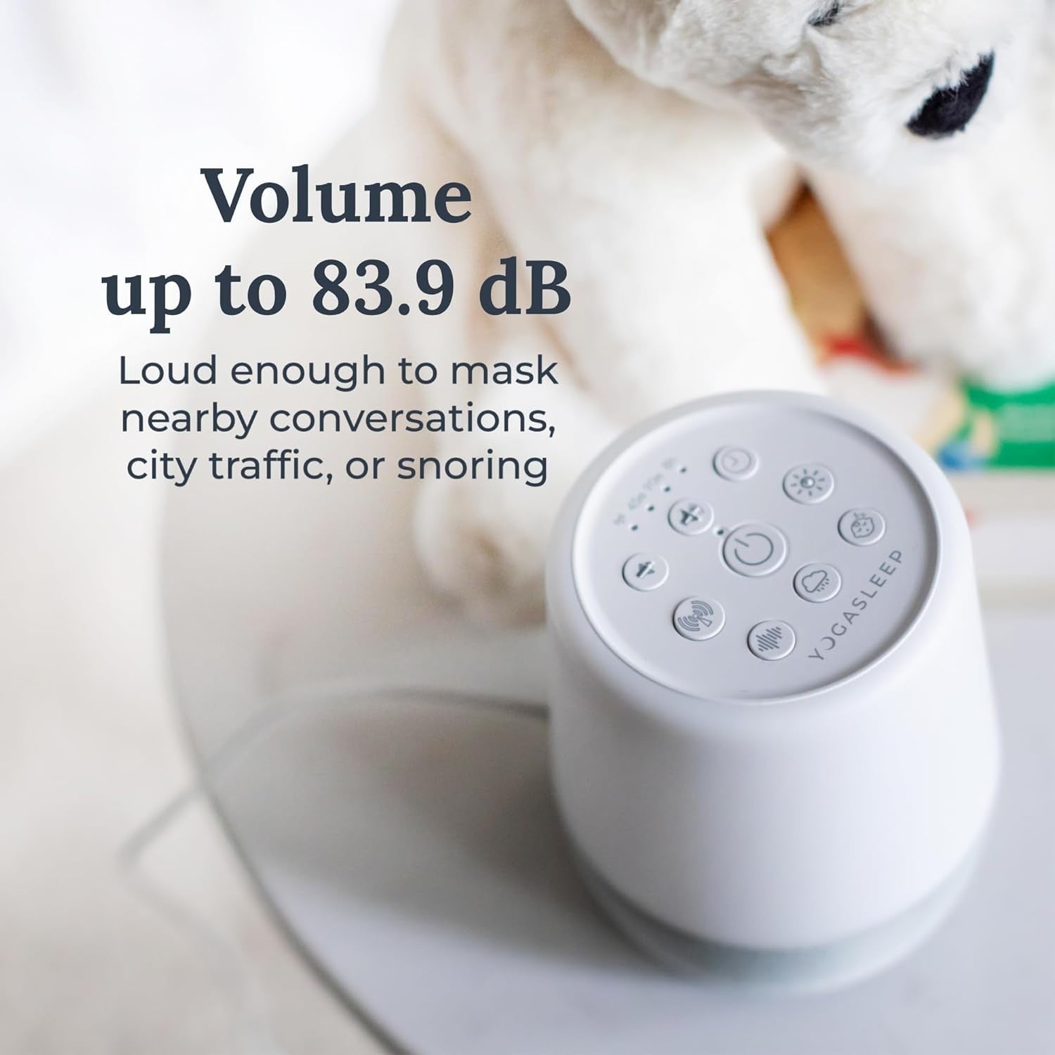 White Noise Machine with Night Light & Bluetooth Speaker – Sleep Therapy