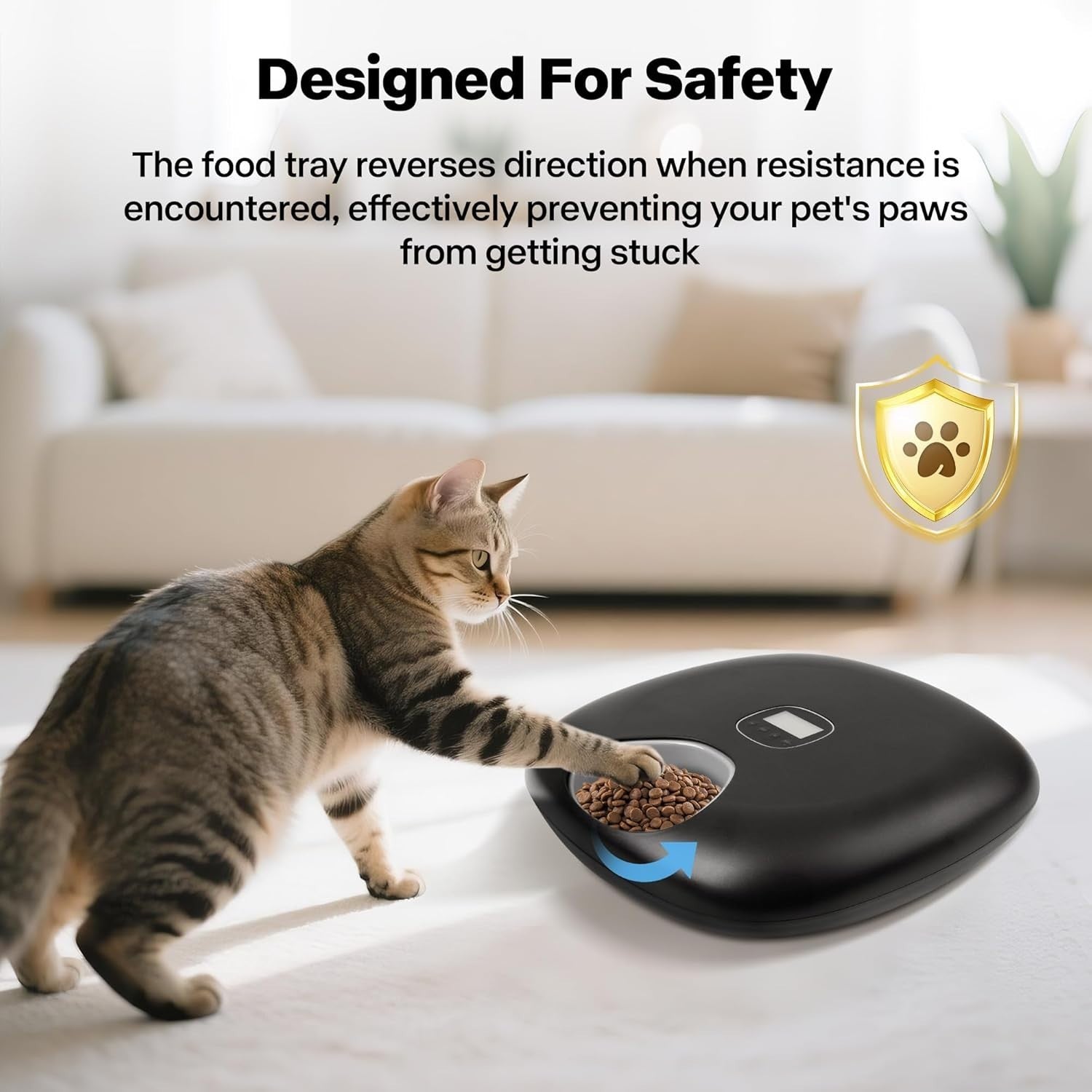 Automatic Wet Cat Feeder 6 Meal Food Dispenser Timer Ice Packs 300ml