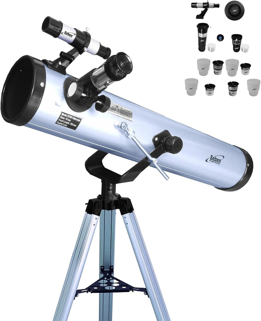 76mm AZ Astronomical Reflector Telescope with Tripod & Filter Set