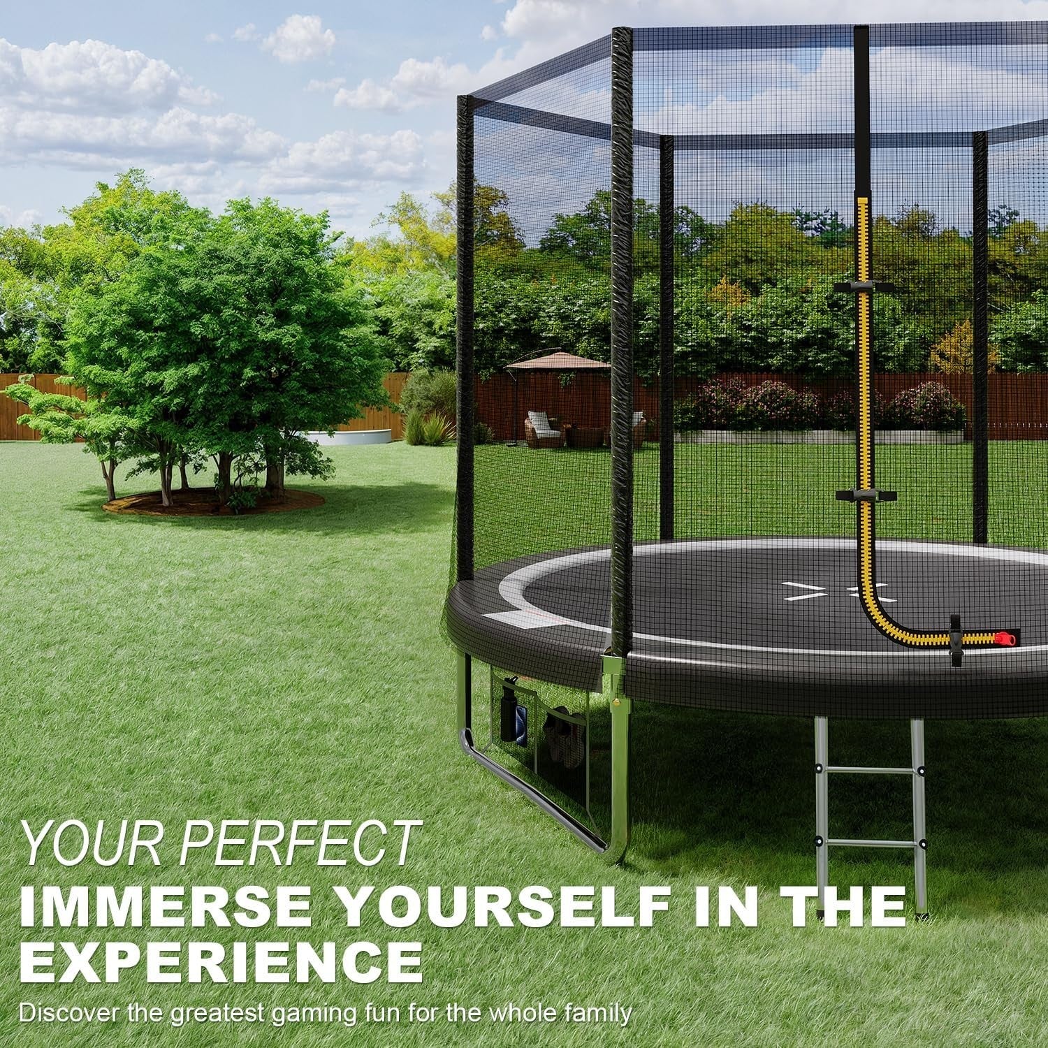 6ft Outdoor Garden Trampoline for Kids Round Jumping Trampoline