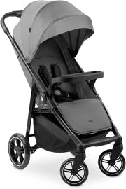 Lightweight Pushchair Foldable Pram Reclining Seat Snack Tray Cup Holder Grey