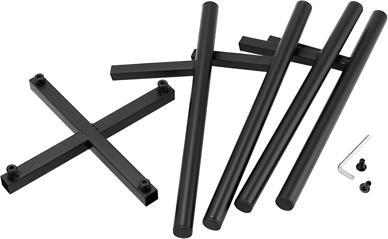 2 Pack Adjustable Metal Plant Stands Black Indoor Outdoor Flower Pot Holders