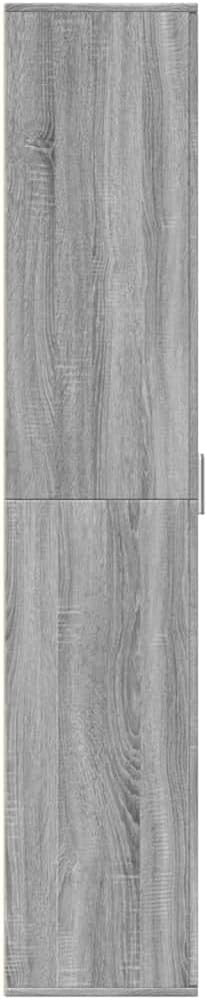 Grey Sonoma Tall Storage Cabinet 60x35x180cm – Modern 2-Door Cupboard
