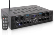500W Bluetooth Stereo Amplifier 4 Channel HiFi USB AUX