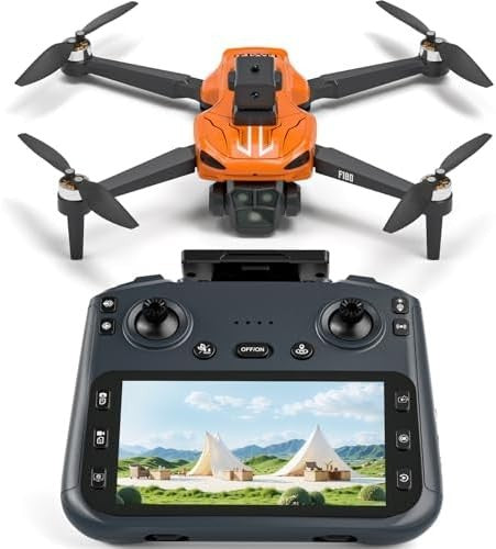 GPS Drone with 4K Camera, 4.5" LCD Screen, Auto Return & Obstacle Avoidance