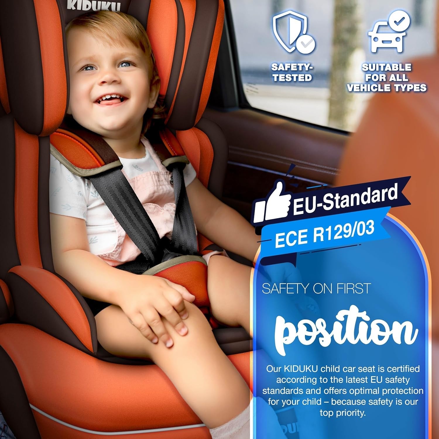 3 in 1 Child Car Seat Booster Group 1/2/3 9–36kg 1–12 Years