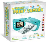 Kids Instant Print Camera Digital Photo Video Camera Toy Gift Ages 4-6+