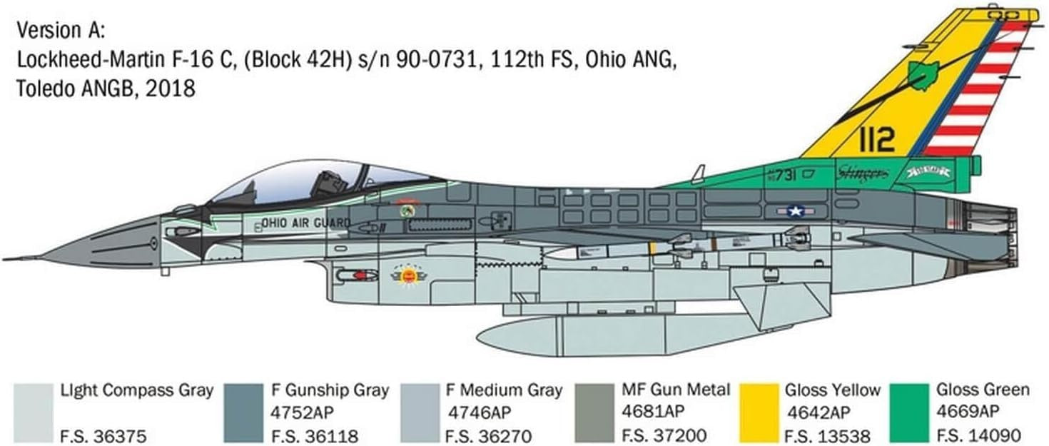 1:48 Scale F-16C Fighting Falcon Military Jet Model Kit Detailed DIY Build