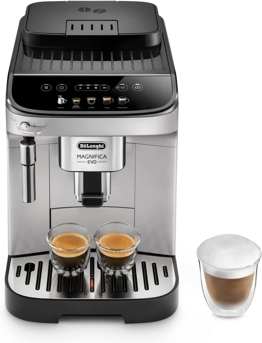 Bean to Cup Coffee Machine | Manual Milk Frother | One-Touch Cappuccino Maker