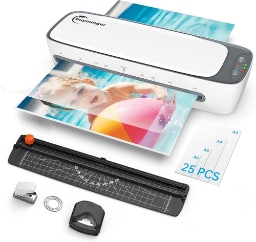 A3 Laminator Machine Hot Cold 60s Warm Up 13 Inch 5-in-1 + 25 Pouches
