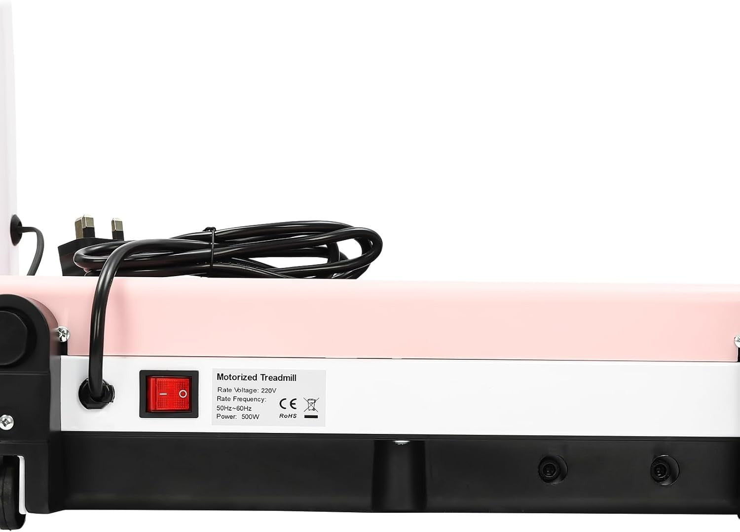 3-in-1 Folding Treadmill Walking Jogging Running Pad LED Display Pink