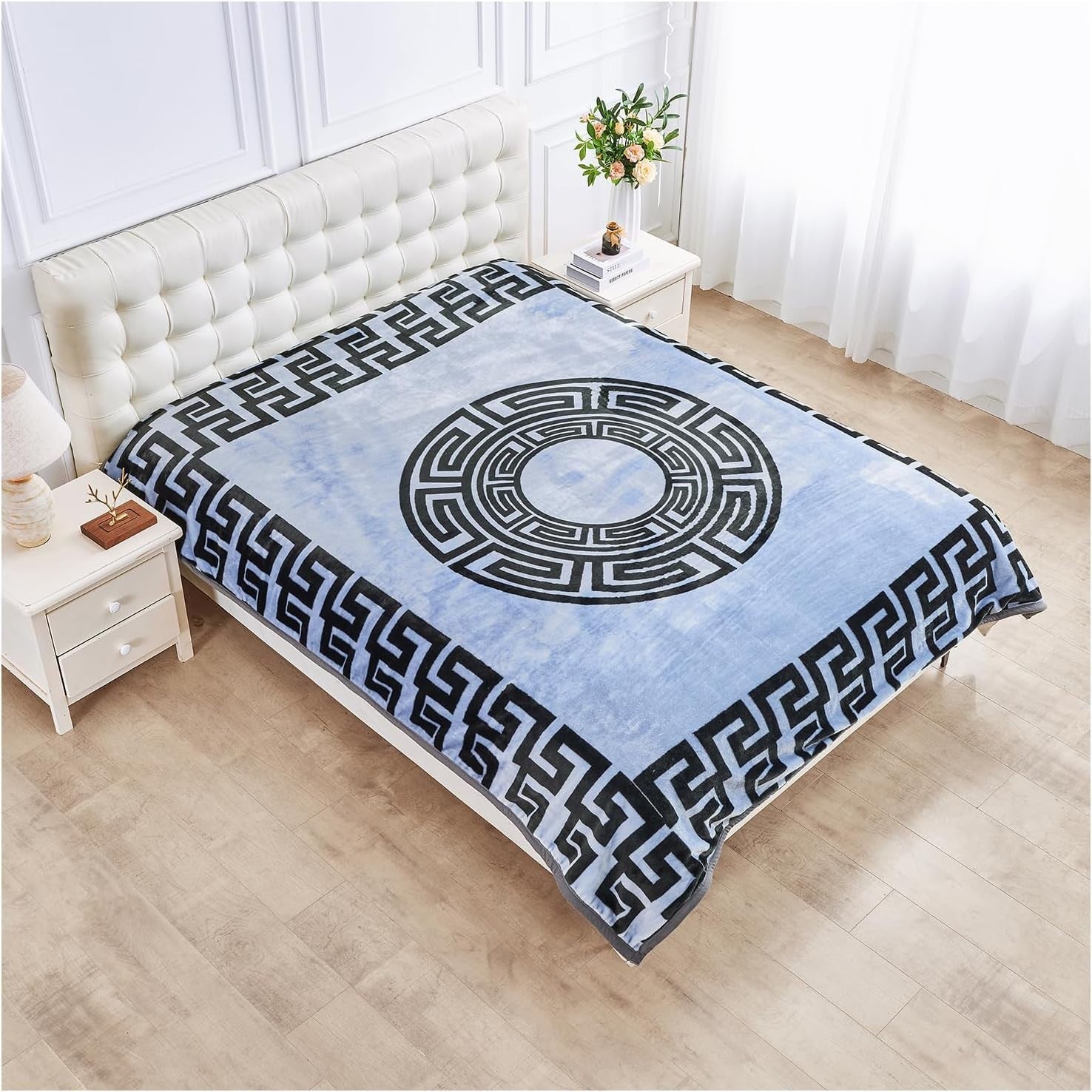 Apollo 4kg Sherpa Weighted Blanket 200x240cm King Size Bed Throw