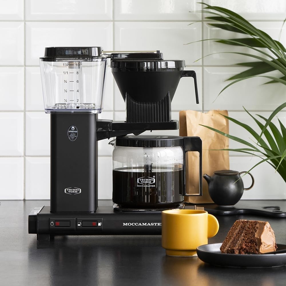 Premium Filter Coffee Machine 1.25L | Fast Brew, Copper Heating, Quiet Operation
