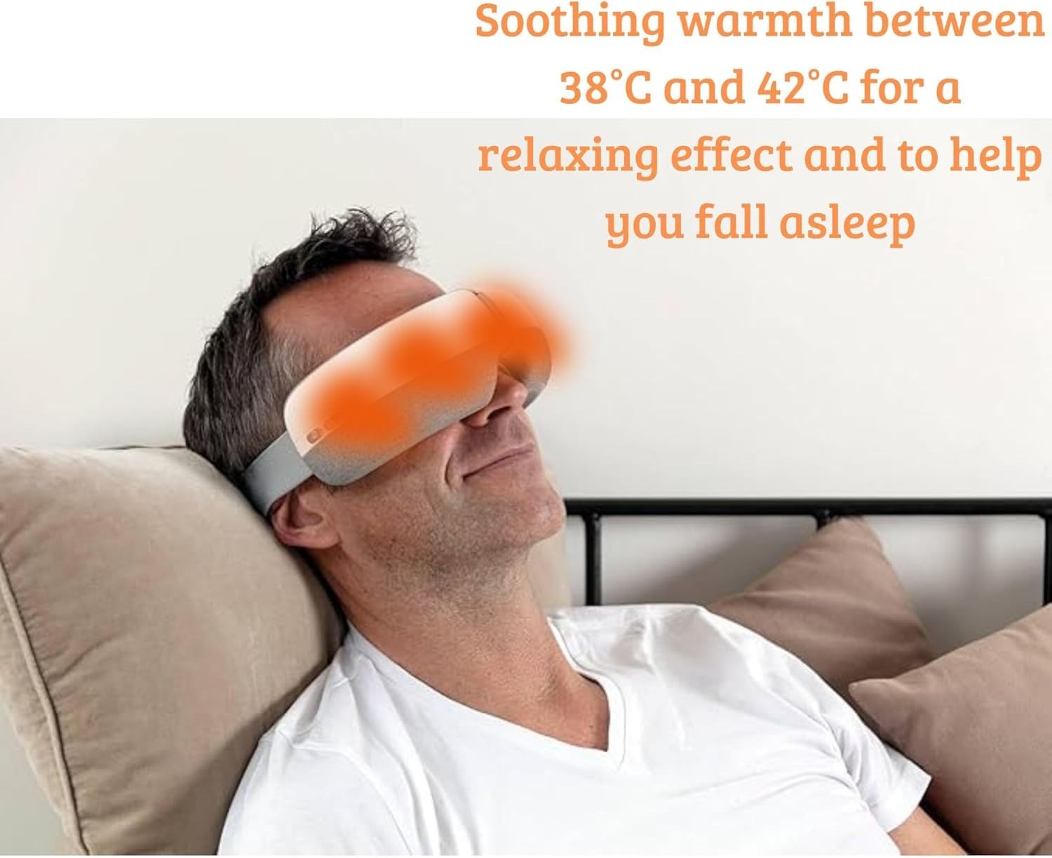 Heated Eye Massager Air Pressure Vibration Sleep Fatigue Relief