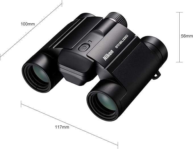 12x25 Image-Stabilised Compact Binoculars | Ultra Steady HD Long-Range View