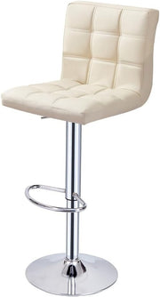 Adjustable Swivel Bar Stool | 360° PU Leather Kitchen Counter Stool