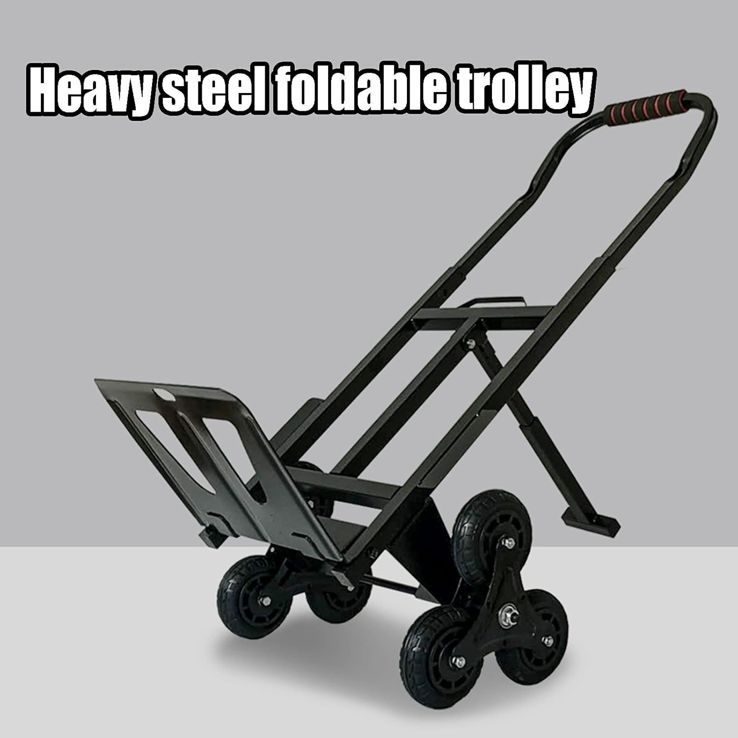 Heavy Duty Stair Climbing Hand Truck 150kg 6 Wheel Folding Trolley