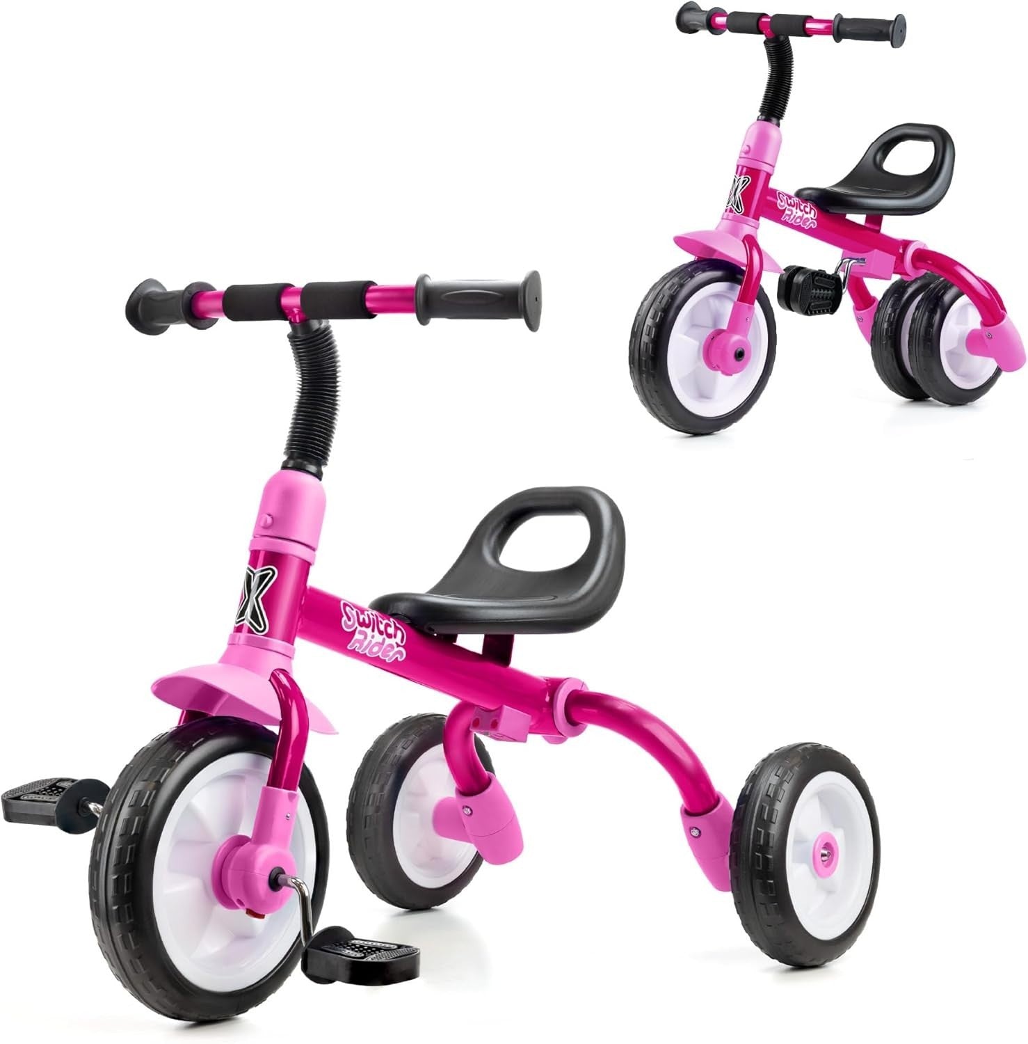 5 in 1 Foldable Kids Trike Balance Bike Adjustable Age 2-5 Years