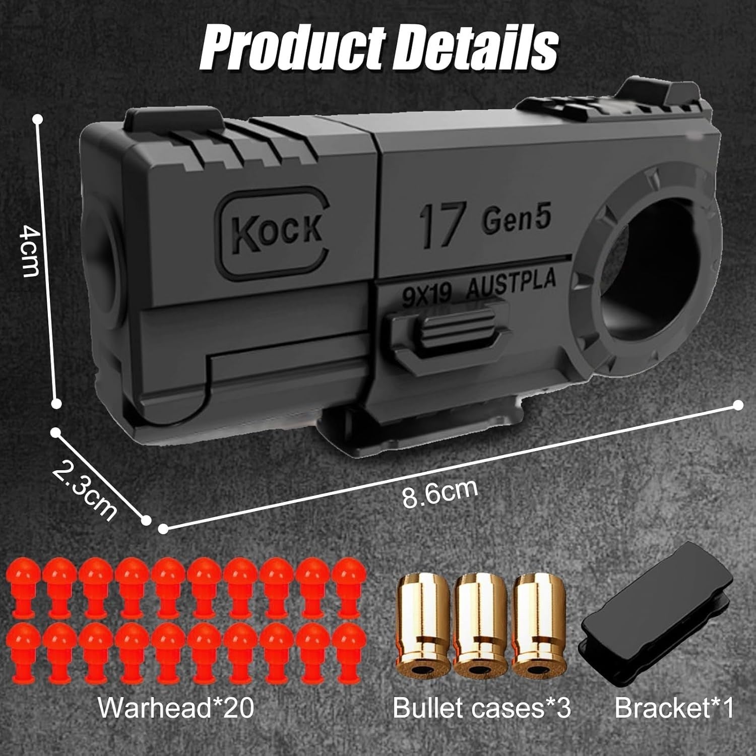 Black Metal Fidget Gun Spinner Rotating Stress Relief Desk Toy