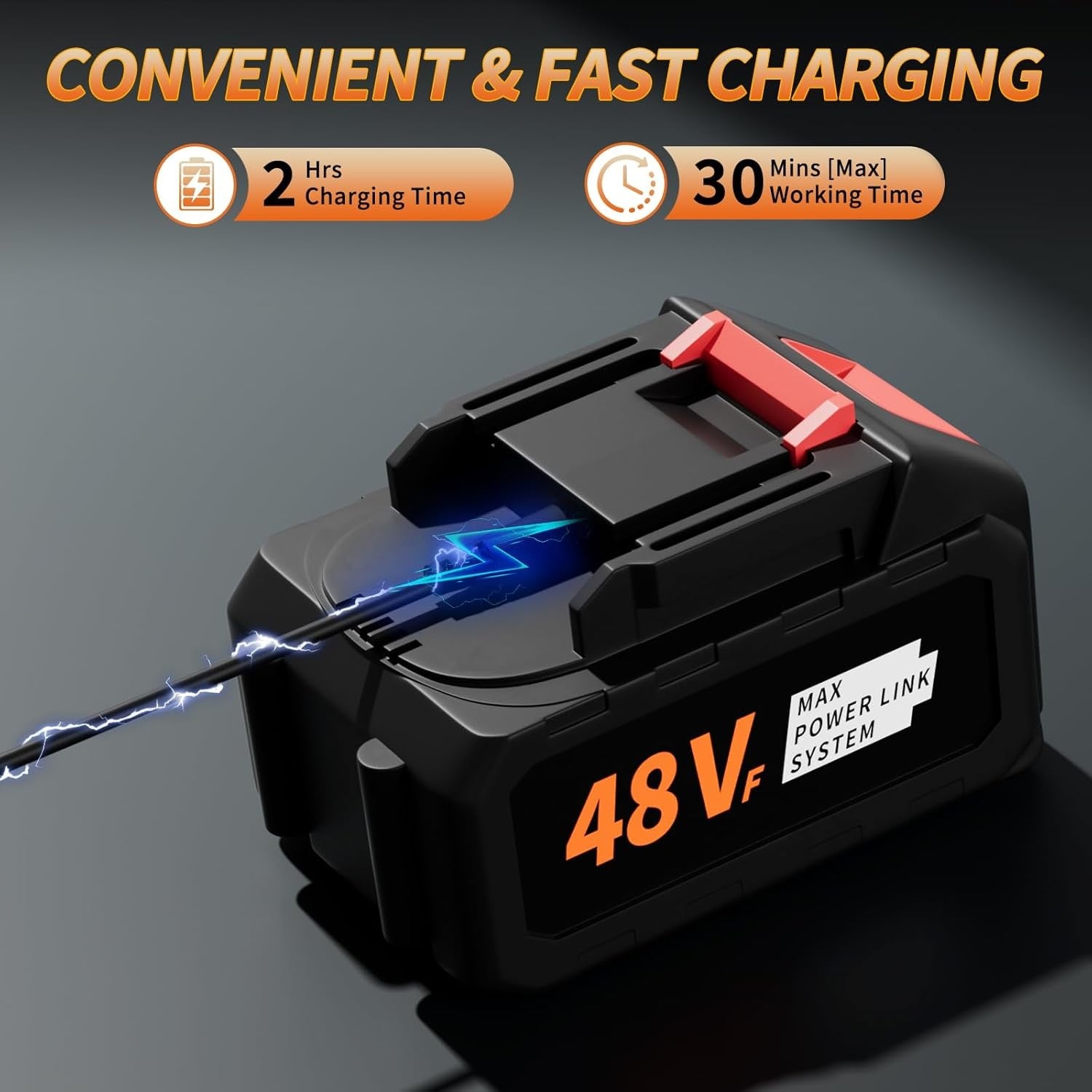 300000RPM Cordless Leaf Blower Turbo Jet 48V Dual Battery Handheld