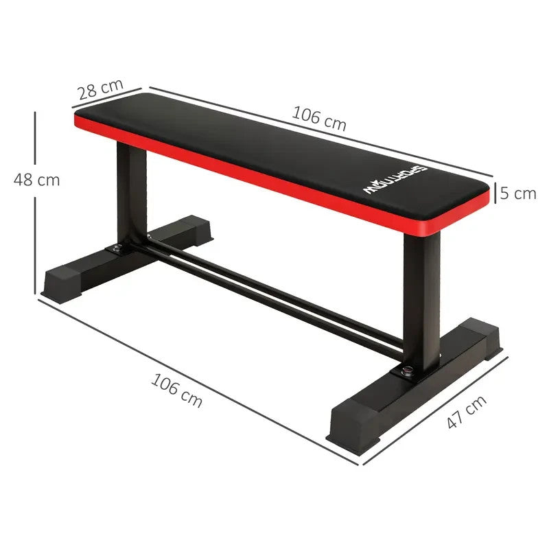 Flat Weight Bench 300KG Gym Bench Press Dumbbell Rack Home Workout