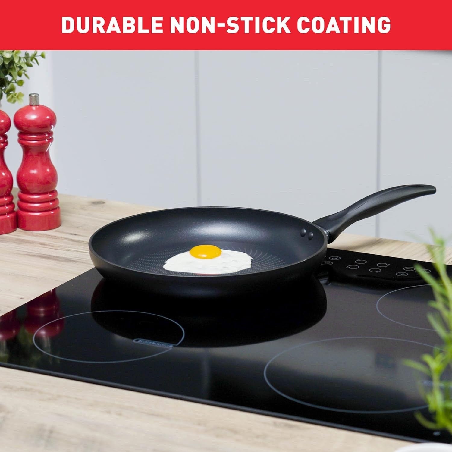 8pcs Titanium Non Stick Induction Cookware Set with Thermo Signal Glass Lids