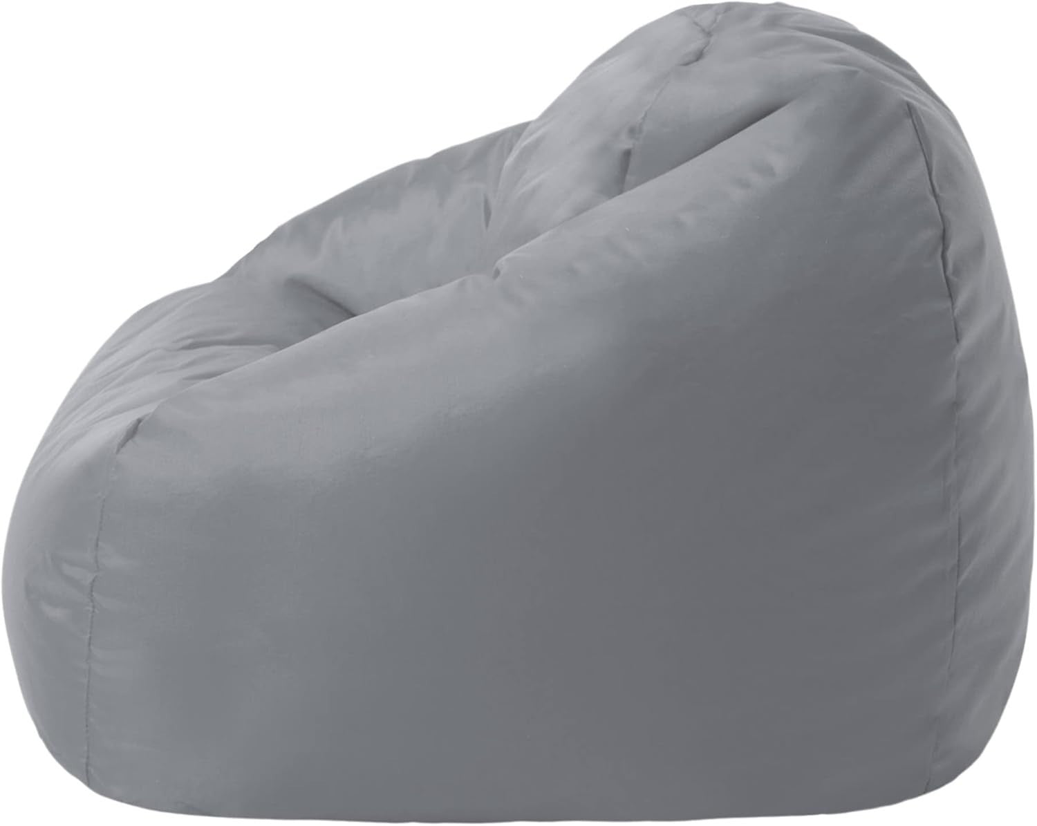 Kids Bean Bag Chair with Backrest Grey Indoor Outdoor Waterproof Seat
