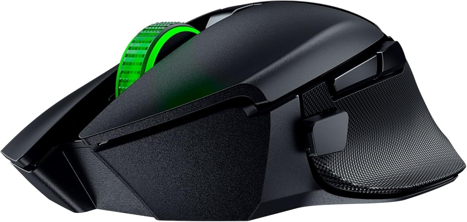 Pro Wireless Gaming Mouse 18K DPI RGB Silent Clicks Ergonomic FPS MMO