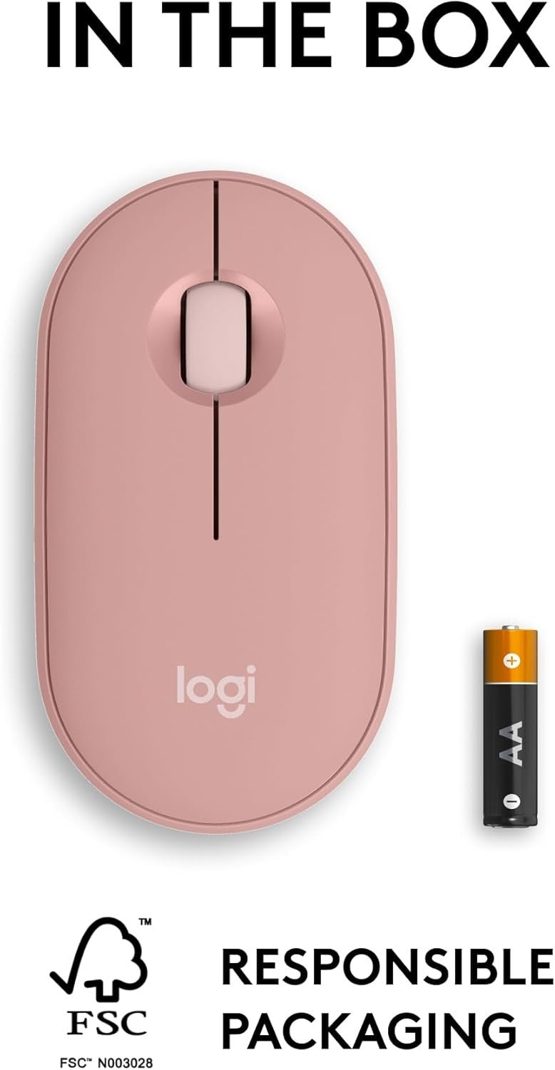 Rose Gold Bluetooth Wireless Mouse Silent Click Ultra Slim Portable Office