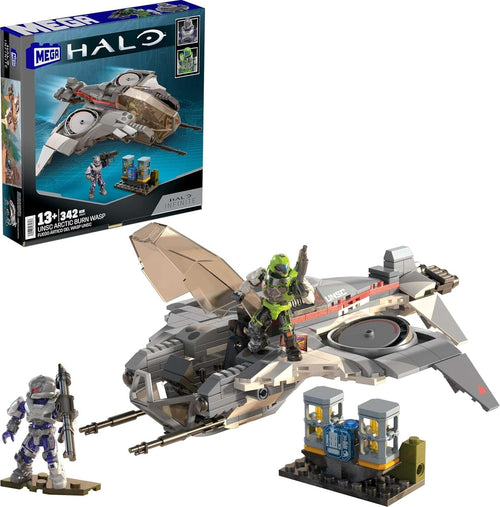 Halo Arctic Burn Wasp Building Toy – 342 Piece Set with 2 Figures