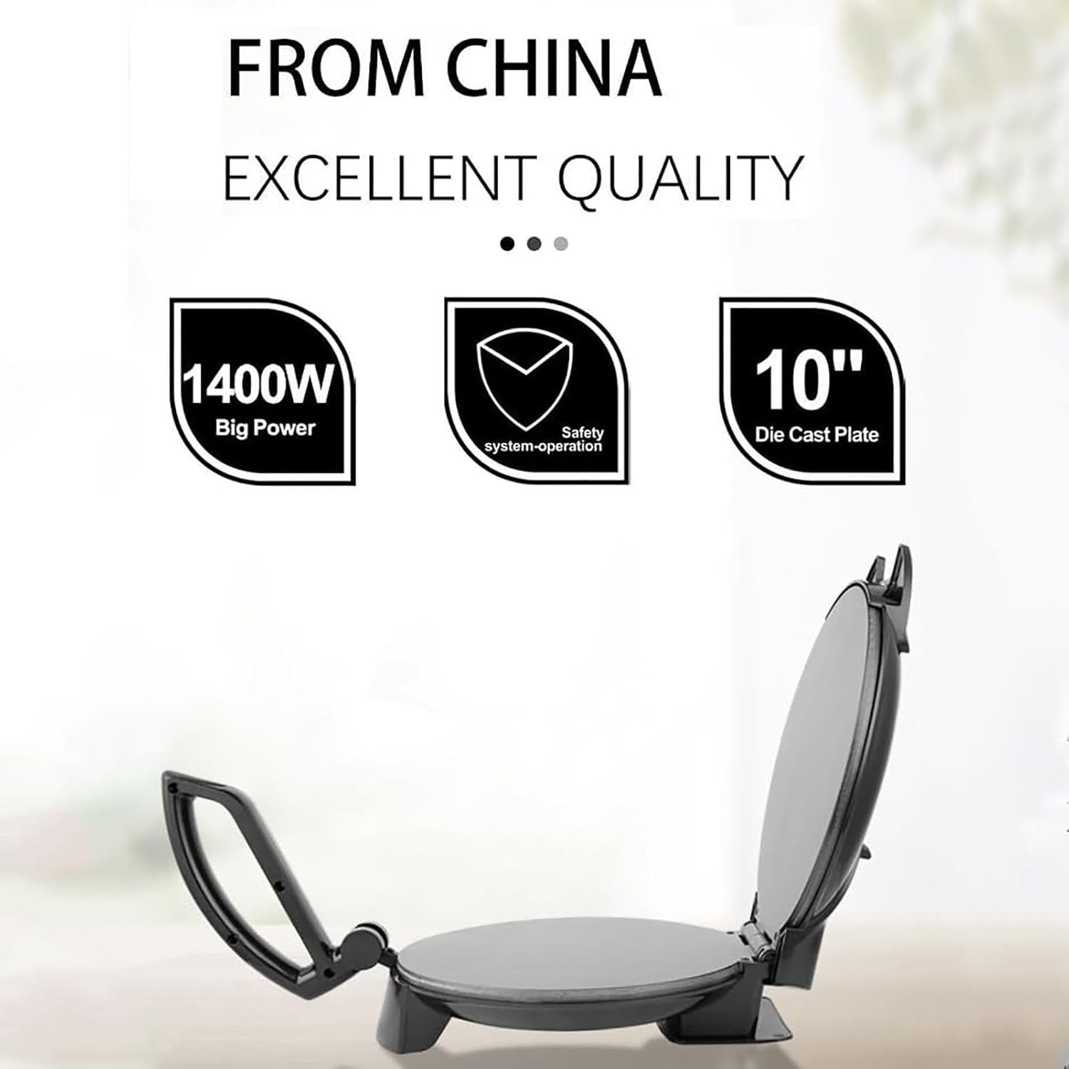 1400W Electric Pancake Maker | Non-Stick Double-Sided Crepe & Omelette Machine