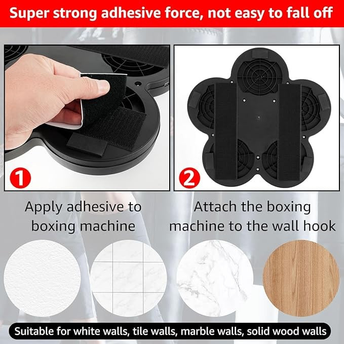 Bluetooth Music Boxing Machine LED Wall Target 9 Speed Reaction Trainer
