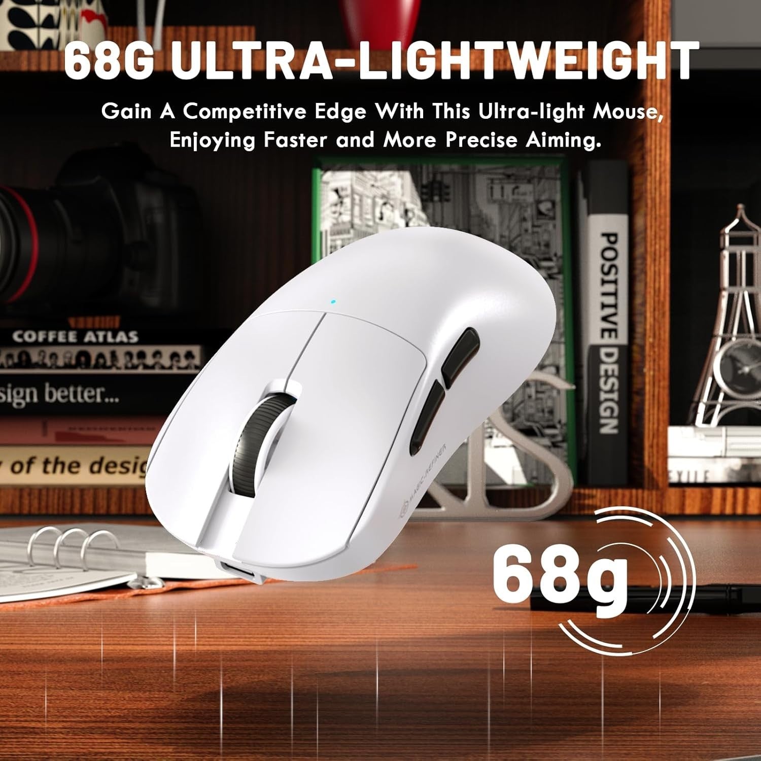 Ultra-Light Wireless Gaming Mouse 24000 DPI 2.4G Bluetooth USB