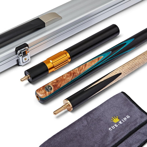 Handmade 57in Snooker Pool Cue 18oz 3/4 Joint 9.5mm Tip Case