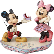 Romantic Mouse Couple Figurine Resin Ornament Proposal Scene Collectible Gift