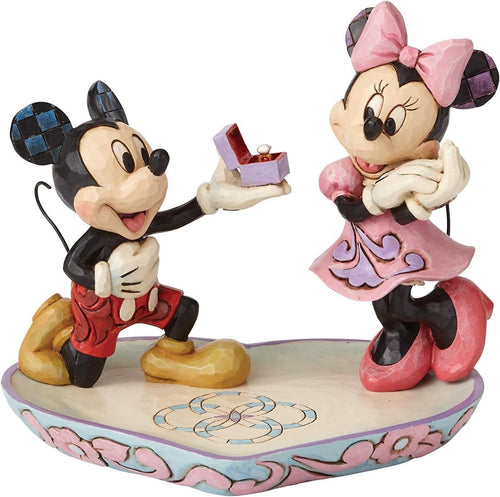 Romantic Mouse Couple Figurine Resin Ornament Proposal Scene Collectible Gift