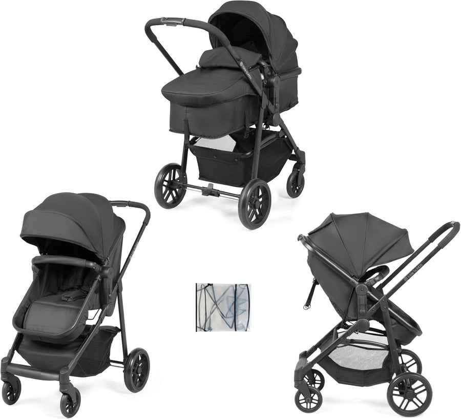 2 in 1 Pushchair Pram Convertible Lie Flat Newborn to 3 Years