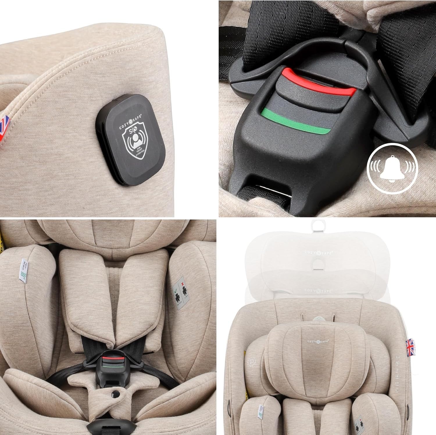 360° Spin i-Size Car Seat ISOFIX Birth–12 Years 40–150cm Side