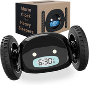 Runaway Alarm Clock on Wheels Extra Loud Heavy Sleeper Moving Clock