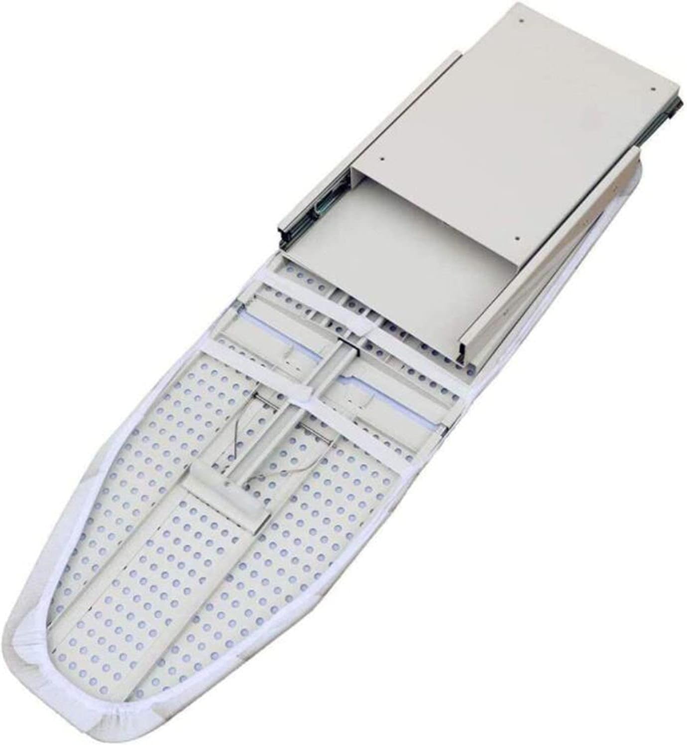 Built In Hiding Ironing Board Closet Drawer Slide Out Fold Away White