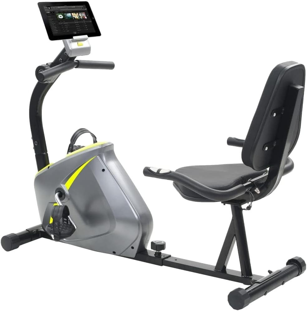 Recumbent Exercise Bike Magnetic LCD Pulse Adjustable Seat Quiet Home Fitness