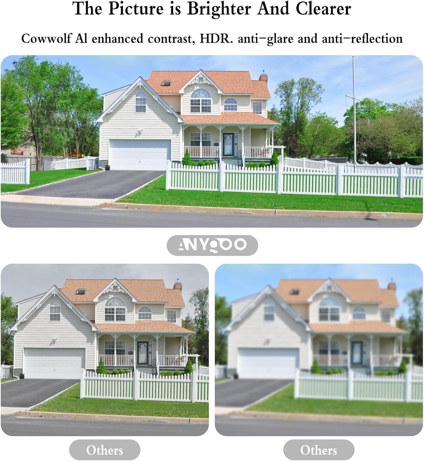 2K Window Security Camera WiFi 5GHz AI Detection 24/7 Recording