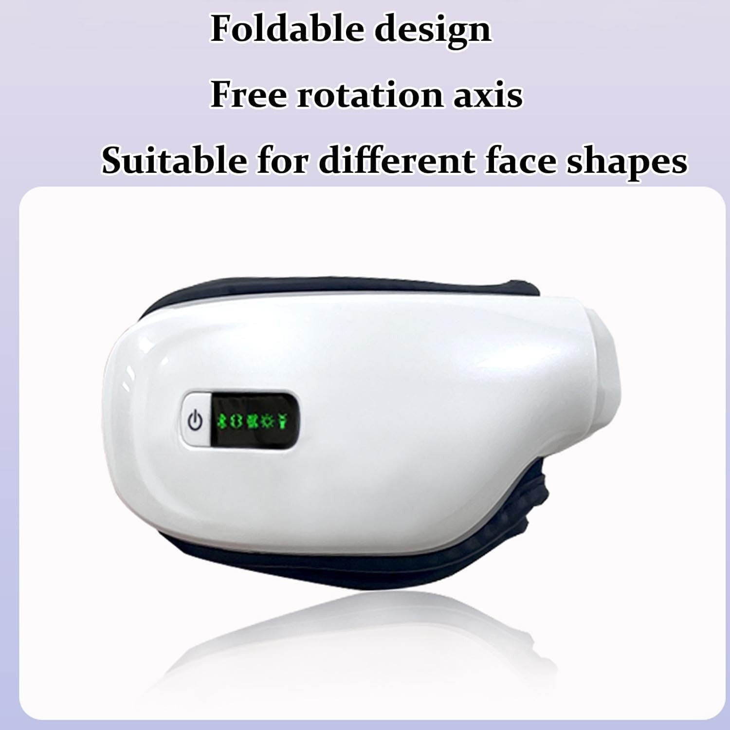 Air Pressure Eye Massager 42°C Heat Bluetooth 5 Modes