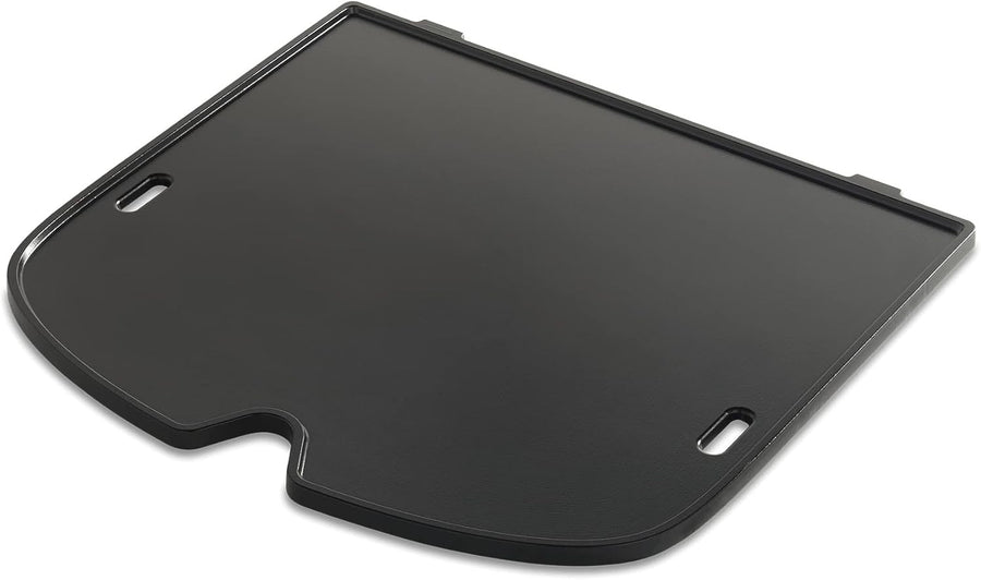 Cast Iron BBQ Griddle Plate Non-Stick Raised Edges for Gas Grill Outdoor Cooking