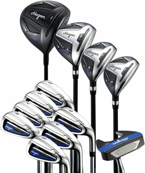 Mens Right Hand Golf Club Set Driver Fairway Hybrids Irons Putter