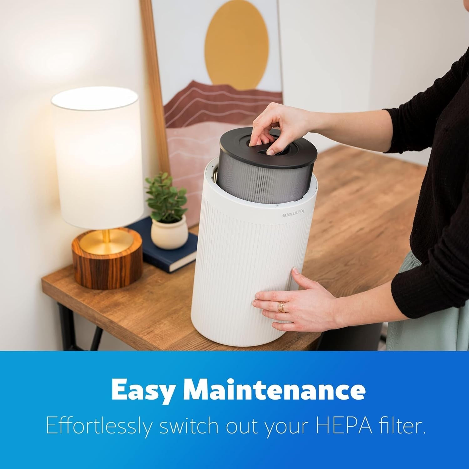 H13 HEPA Air Purifier 850 Sq Ft Quiet 25dB Odour Allergy Home