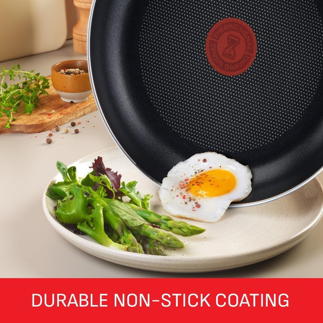 5pcs Black Non Stick Cookware Set with Lids – Saucepan & Frying Pan Set